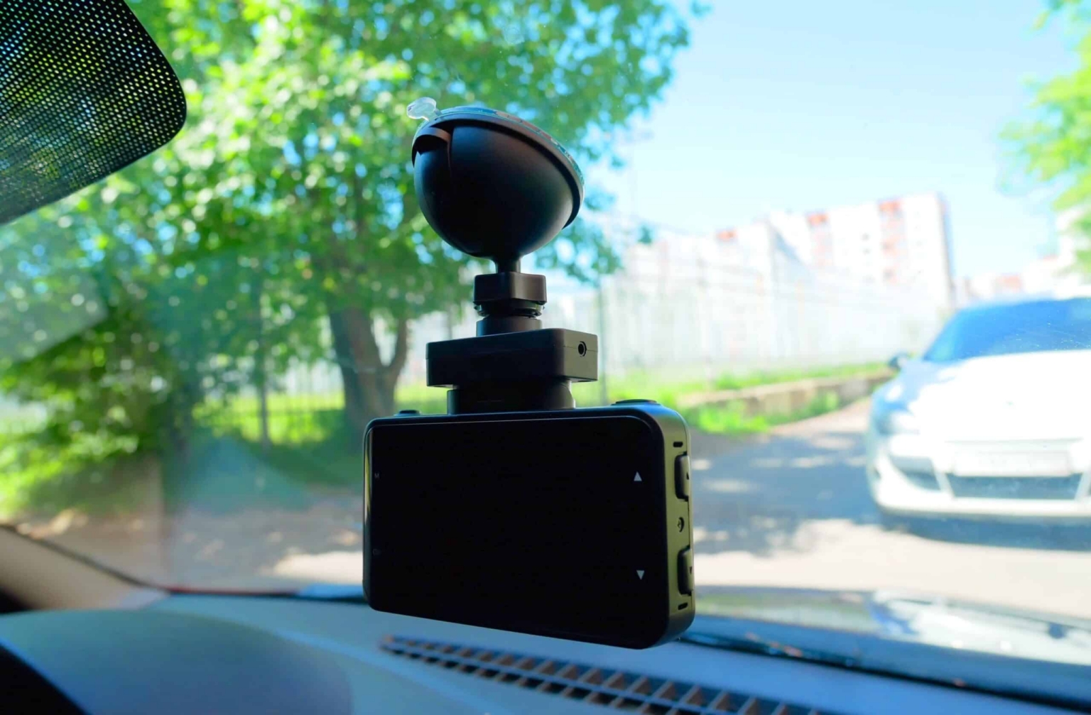 dashcam in a car